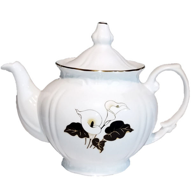 قوری چینی زرین ایران مدل نیلوفر