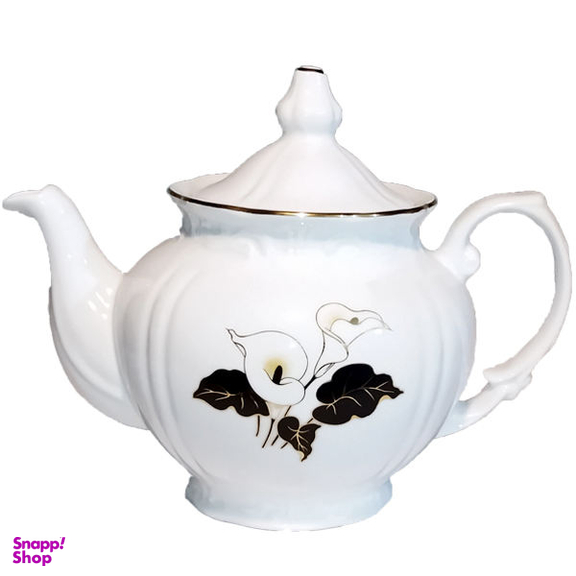 قوری چینی زرین ایران مدل نیلوفر