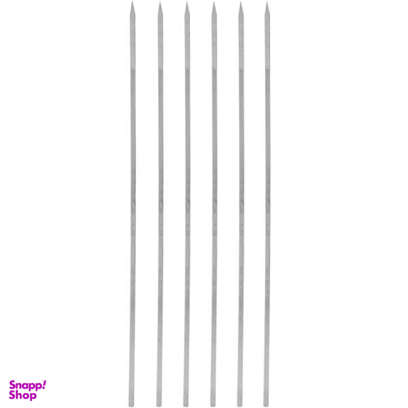 سیخ استیل جوجه مدل کوتاه بسته 6 عددی