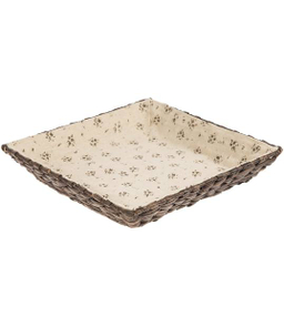 سبد حصیری مربع آلفا مدل 357 سایز بزرگ