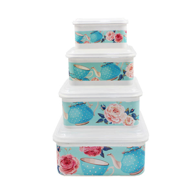 ظرف نگهدارنده فرش کیپس (Fresh Keeps) مدل FK013 مجموعه 4 عددی