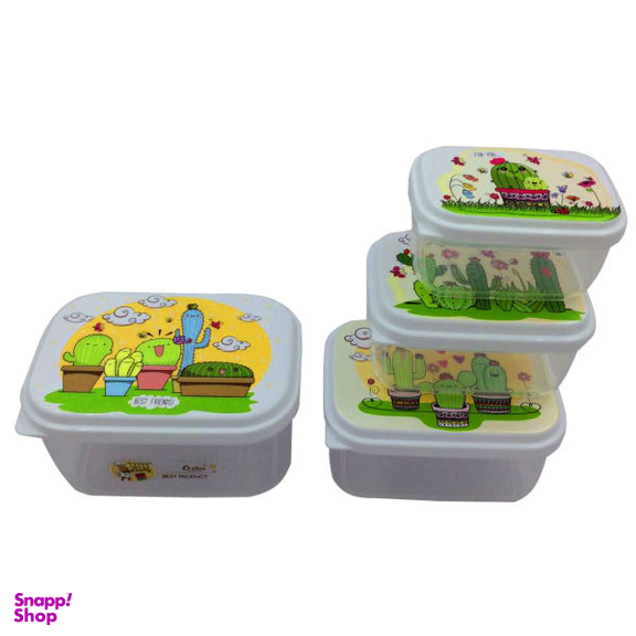 ظرف نگهدارنده زیبا کد 0007 مجموعه 4 عددی