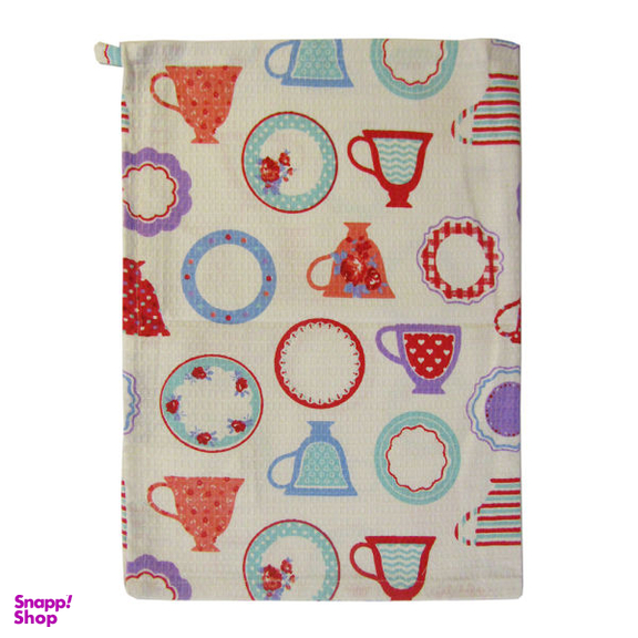 دستمال نظافت هوم اند لایف مدل تامیلا طرح فنجان و نعلبکی