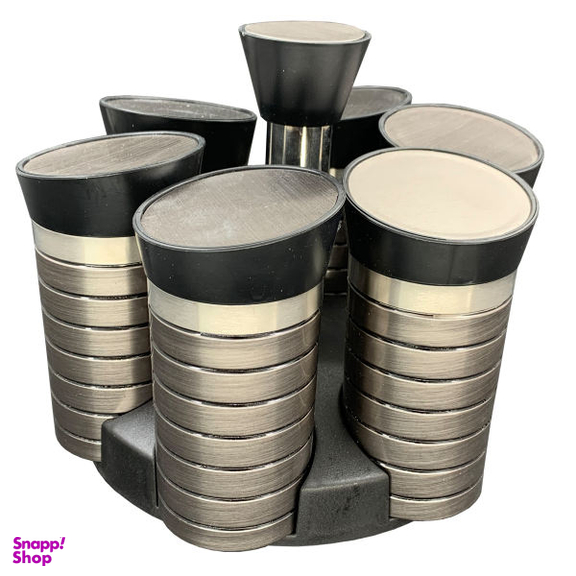 ست جای ادویه 7 پارچه بازن مدل STL کد SHR-156