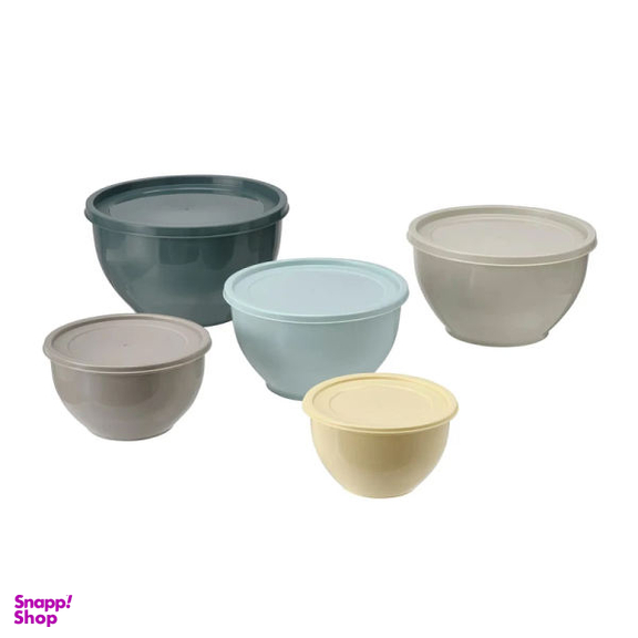 ظرف نگهدارنده ایکیا مدل Garnityren کد 604.801.29 مجموعه 5 عددی