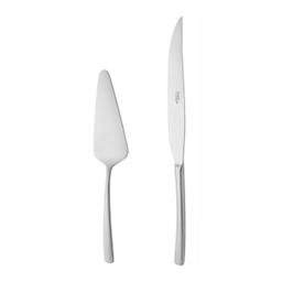 ست کارد و کفگیر سرو کیک ناب استیل مدل فلورانس