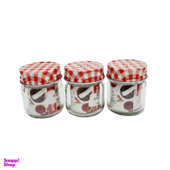 نمک پاش زیبا سازان مدل موژان کد zb002 بسته 3 عددی