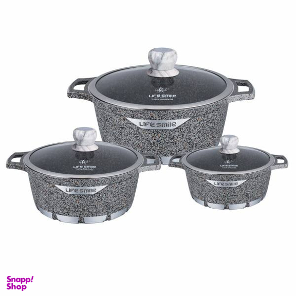 سرویس قابلمه 6 پارچه لایف اسمایل مدل FLCM 6