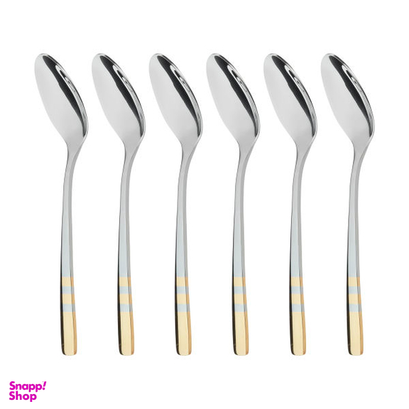 قاشق مربا خوری ناب استیل مدل فلورانس بسته 6 عددی