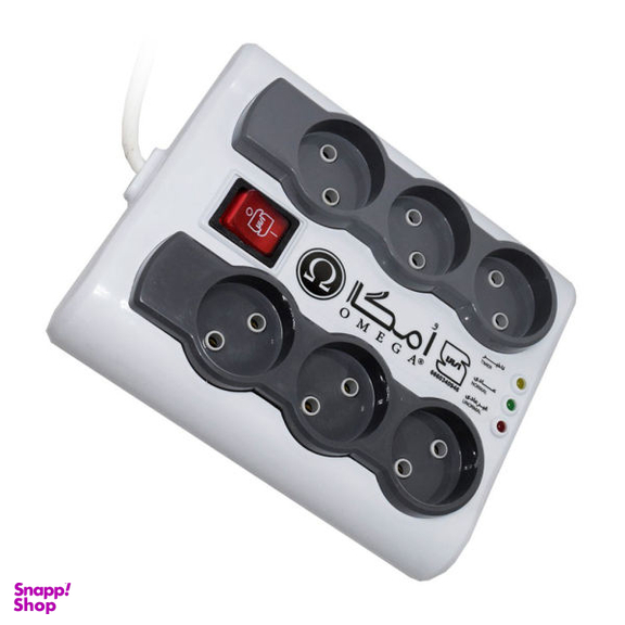 محافظ ولتاژ امگا مدل P6000 طول 1.5 متر