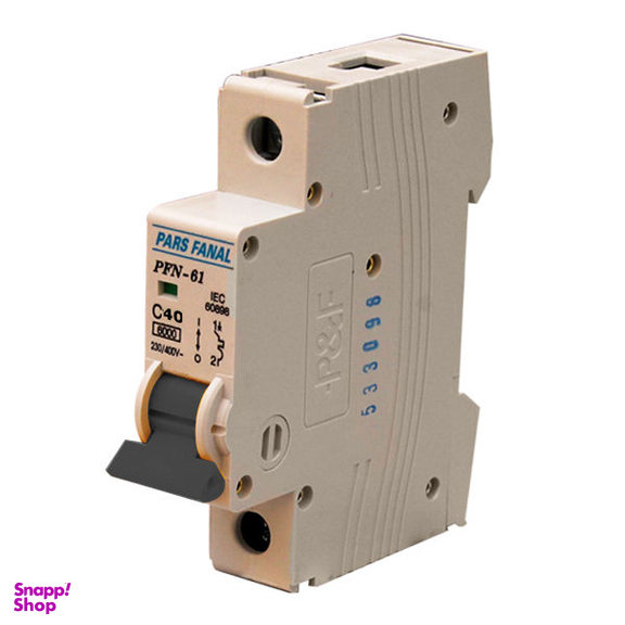 فیوز مینیاتوری تک فاز 40 آمپر پارس فانال مدل C40