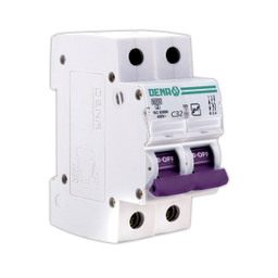 فیوز مینیاتوری دو فاز 32 آمپر دنا الکتریک ایرانیان مدل C32-6KA-2P