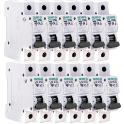 فیوز مینیاتوری تک فاز 16 آمپر دنا الکتریک ایرانیان مدل C16-6KA-12Pcs بسته 12عددی