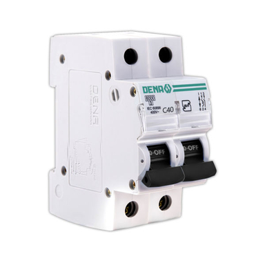 فیوز مینیاتوری دو فاز 40 آمپر دنا الکتریک ایرانیان مدل C406KA-2P