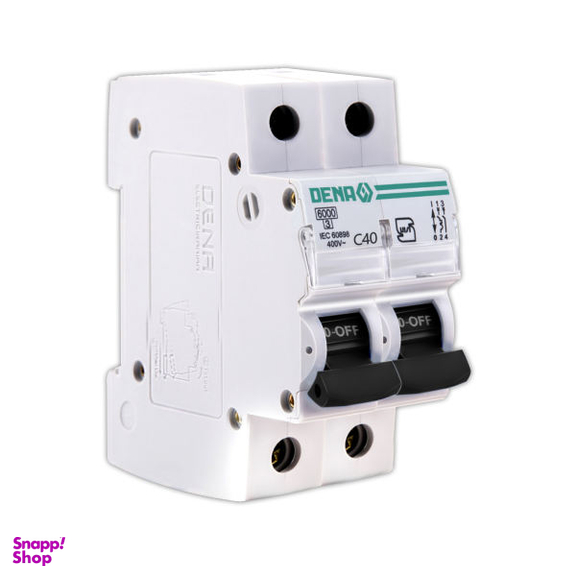 فیوز مینیاتوری دو فاز 40 آمپر دنا الکتریک ایرانیان مدل C406KA-2P