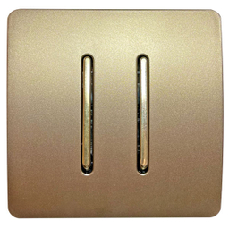 کلید دوپل صنایع آسیا الکتریک مدل BZH-GOLD