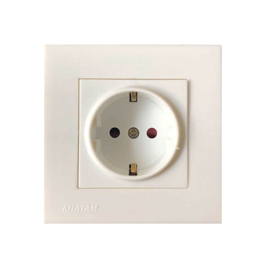 پریز برق ارت دار خیام الکتریک مدل آرام