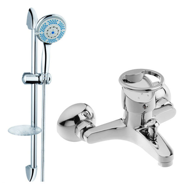 شیر حمام فراست پویا مدل تنسو فلت به همراه علم دوش حمام