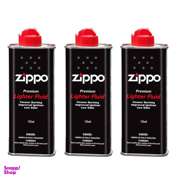 بنزین فندک زیپو مدل 125ML بسته 3 عددی