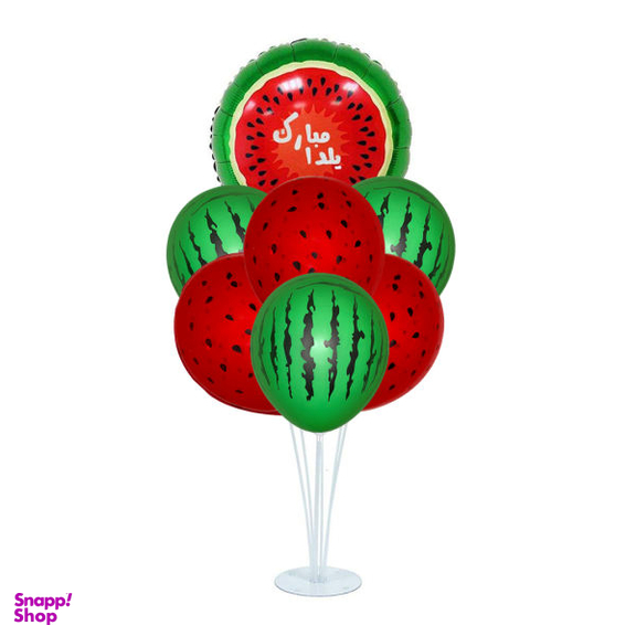 استند بادکنک سورتک مدل یلدا ST002 به همراه بادکنک مجموعه 8 عددی