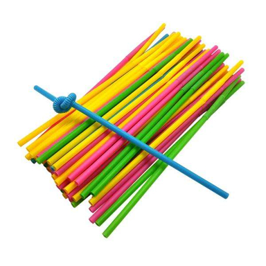 نی نوشیدنی یکبار مصرف مدل SAT695 بسته 100 عددی