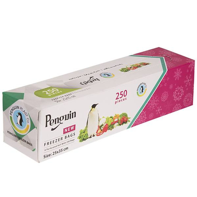 کیسه فریزر پنگوین طرح 1 رول 250 عددی