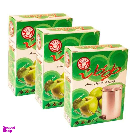 کیسه زباله طوفان مدل رولی متوسط کد 02514 بسته 3 عددی