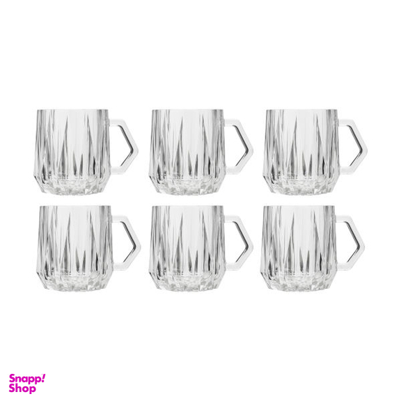 استکان نوری تازه سری HEXA مدل 130211W بسته 6 عددی