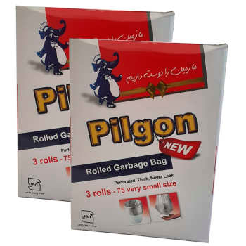کیسه زباله پیلگون مدل VS2 بسته 75 عددی مجموعه 2 عددی