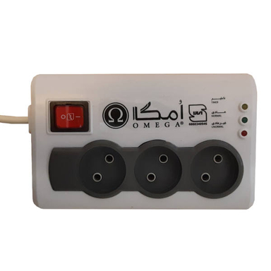 چند راهی برق و محافظ امگا مدل P3100