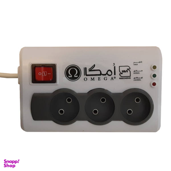 چند راهی برق و محافظ امگا مدل P3100