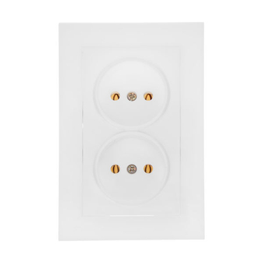 پریز برق دوقلو خیام الکتریک مدل KH8055