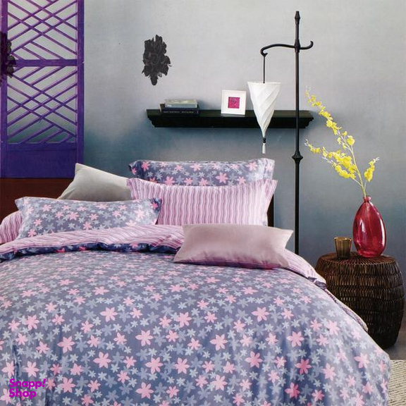 سرویس خواب کارینا کد 0028 مدل Pink Star یک نفره چهار تکه