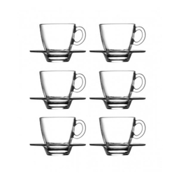 ست فنجان و نعلبکی پاشاباغچه مدلAqua کد 95756 -بسته 6 عددی