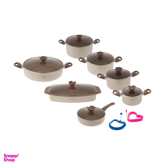 سرویس پخت و پز 16 پارچه وون (Woon) طرح ترک مدل 01