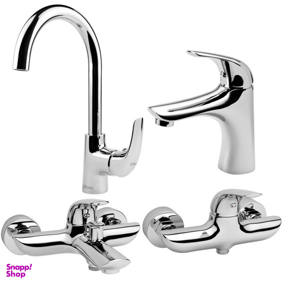 شیرآلات کسری مدل هیرمند مجموعه 4 عددی به همراه پک نظافت