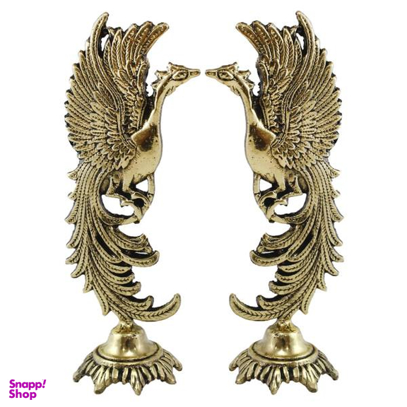 مجسمه برنزی شیانچی طرح اژدها کد 020030041-بسته 2 عددی