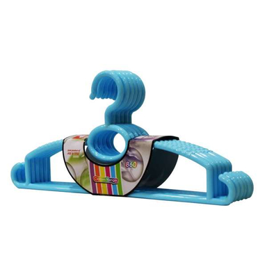 چوب لباس ارج پلاستیک کد 860 بسته 6 عددی