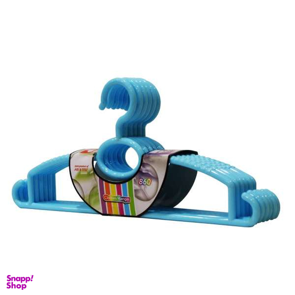 چوب لباس ارج پلاستیک کد 860 بسته 6 عددی