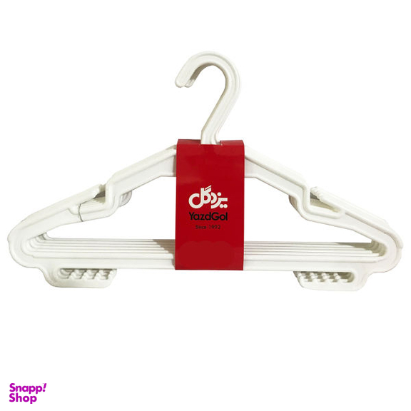 چوب لباسی یزدگل کد 105 بسته 6 عددی