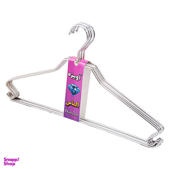 چوب لباسی الماس مدل dia-st01 بسته 6 عددی