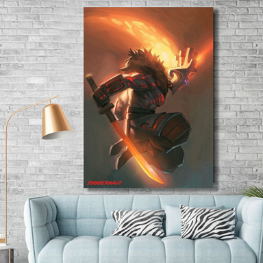 تابلو شاسی گالری استاربوی طرح Juggernaut مدل بازی Dota 2
