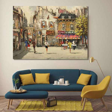 تابلو شاسی استاربوی گالری (StarBoy Gallery) طرح نقاشی شهر مدل Amazing 754