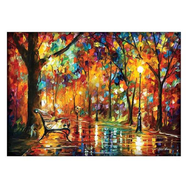 تابلو شاسی ونسونی طرح Leonid Afremov Colorful Night سایز 50x70 سانتی متر