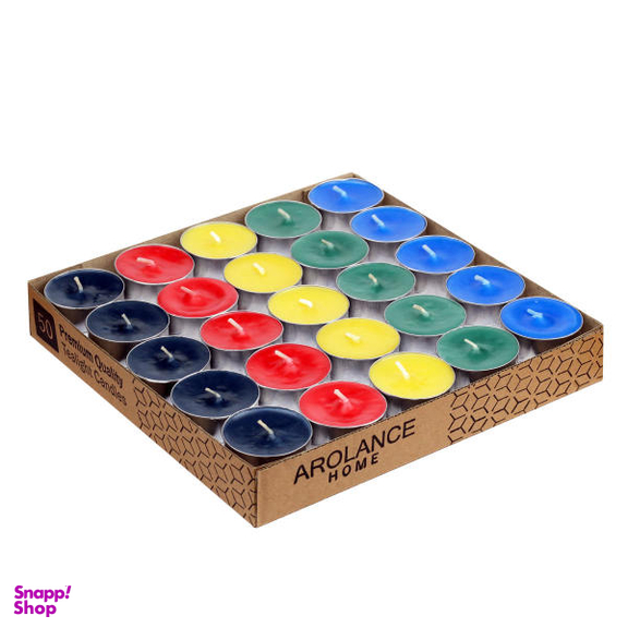 شمع وارمر آرولنس مدل TeaLight-Mix بسته 50 عددی