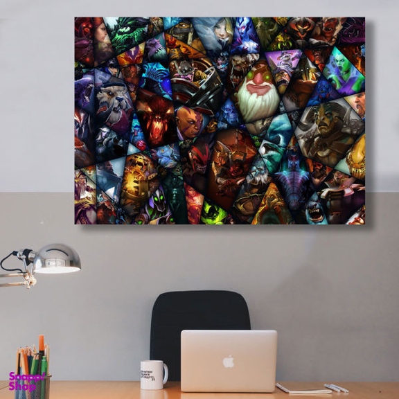 تابلو شاسی استاربوی گالری (StarBoy Gallery) طرح All Stars 4 مدل بازی Dota 2