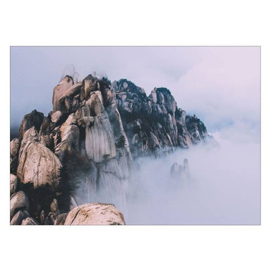 تابلو شاسی ونسونی طرح Cloudy Rock سایز 30x40 سانتی متر