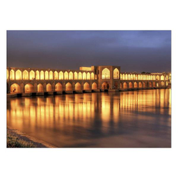 تابلو شاسی ونسونی طرح 33 Bridges سایز 30 × 40