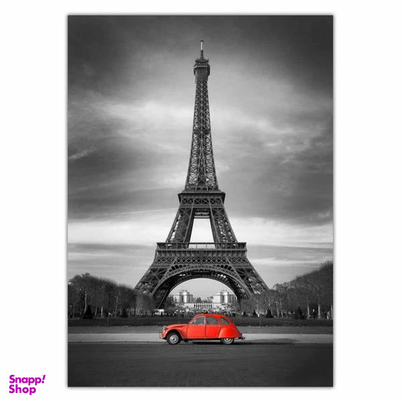 تابلو شاسی ونسونی طرح Vintage Eiffel سایز 70 × 50