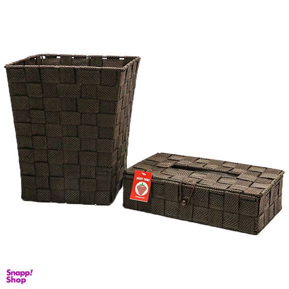 ست سطل زباله و جای دستمال کاغذی پگاه صنعت مدل SE141